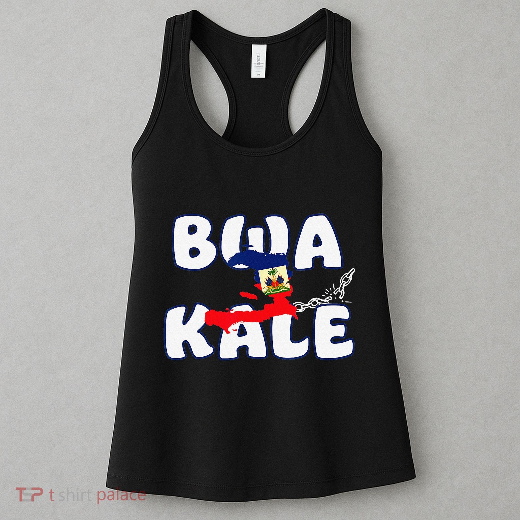 Haitian Creole Independence Patriotic Haiti 1804 Bwa Kale Women's Tank Top