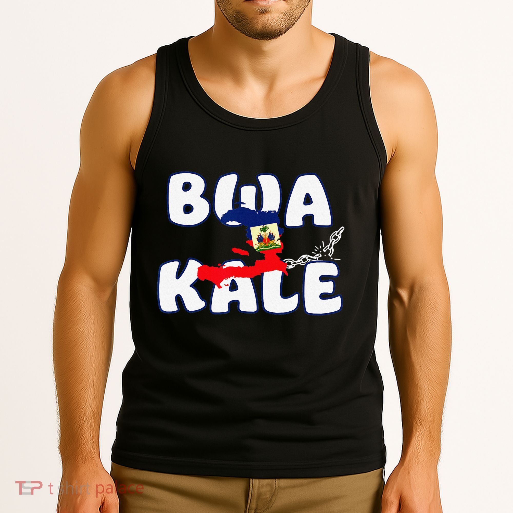 Haitian Creole Independence Patriotic Haiti 1804 Bwa Kale Tank Top
