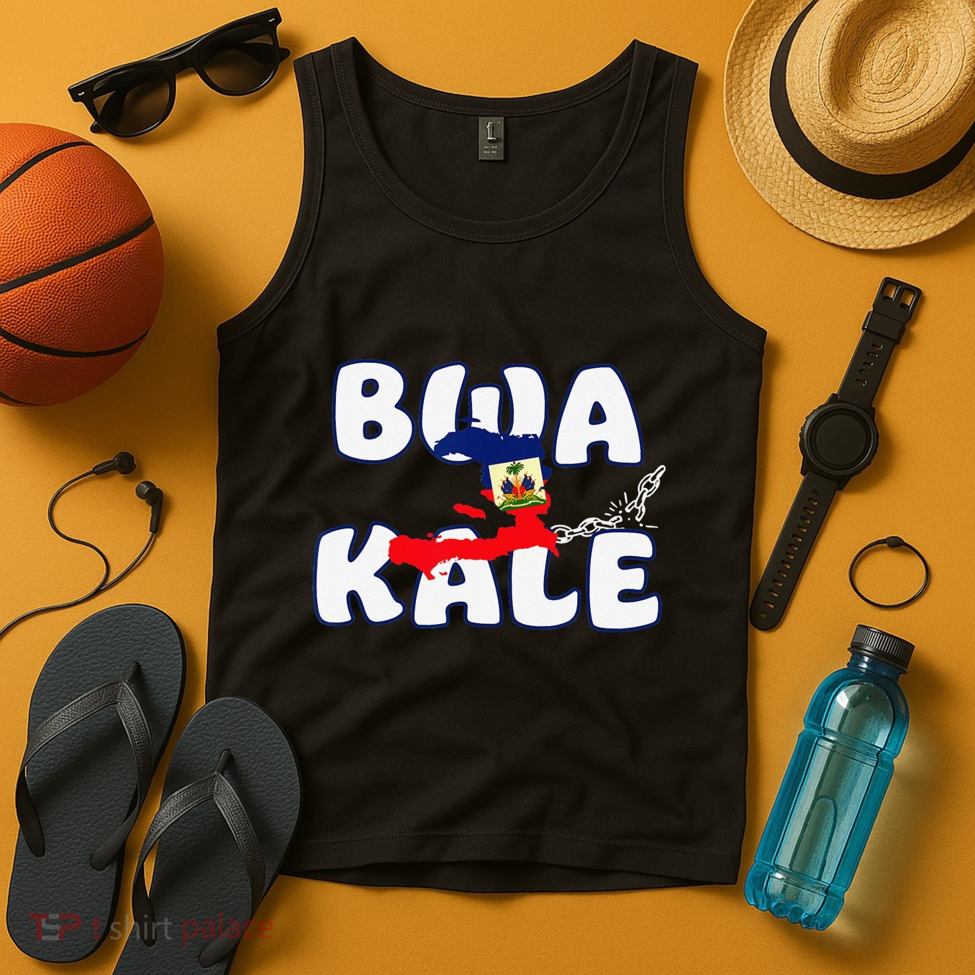 Haitian Creole Independence Patriotic Haiti 1804 Bwa Kale Tank Top