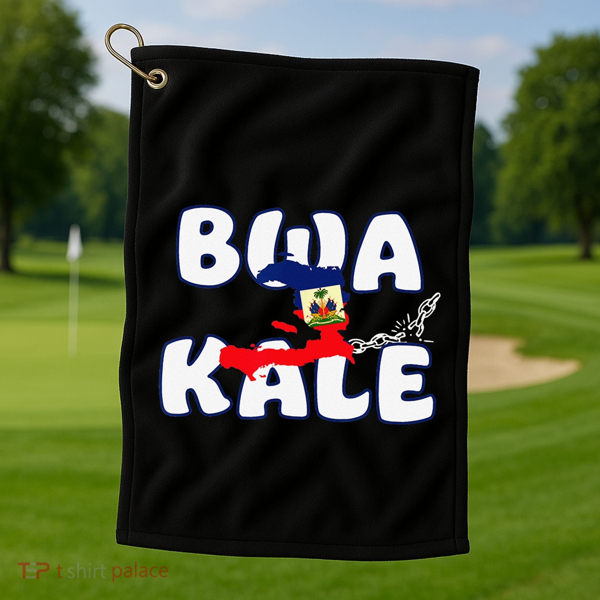 Haitian Creole Independence Patriotic Haiti 1804 Bwa Kale Golf Towel