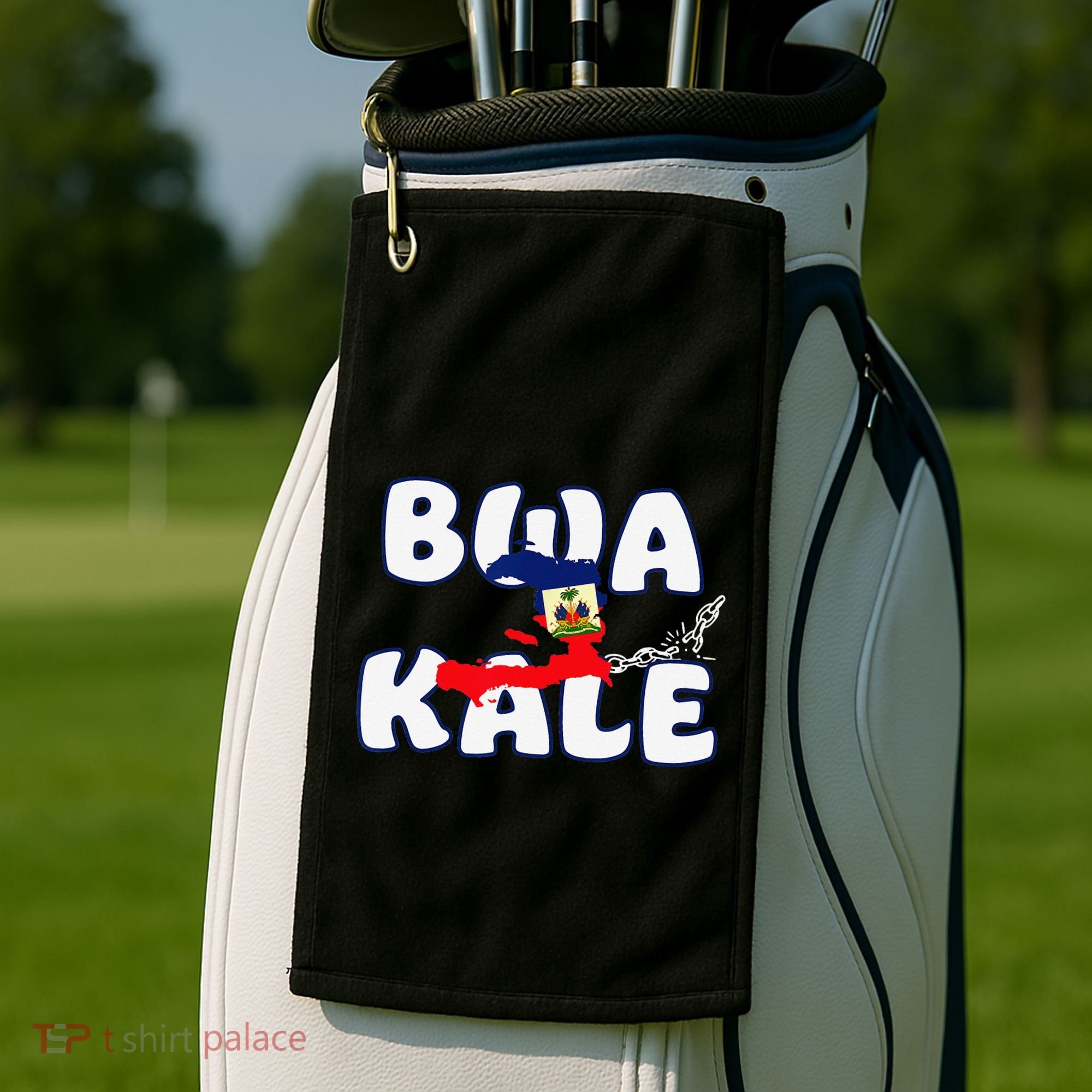 Haitian Creole Independence Patriotic Haiti 1804 Bwa Kale Golf Towel