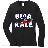 Haitian Creole Independence Patriotic Haiti 1804 Bwa Kale Women's Long Sleeve Shirt thumb 0