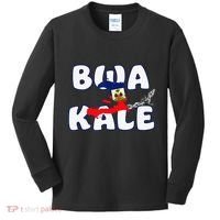 Haitian Creole Independence Patriotic Haiti 1804 Bwa Kale Kids Long Sleeve Shirt thumb 0