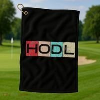 Hodl Crypto Just Hodl It Golf Towel thumb 1