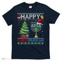Happy Chrismukkah Jewish Christmas Hanukkah Chanukah T-Shirt thumb 0