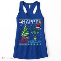 Happy Chrismukkah Jewish Christmas Hanukkah Chanukah Meaningful Gift Women's Tank Top thumb 0