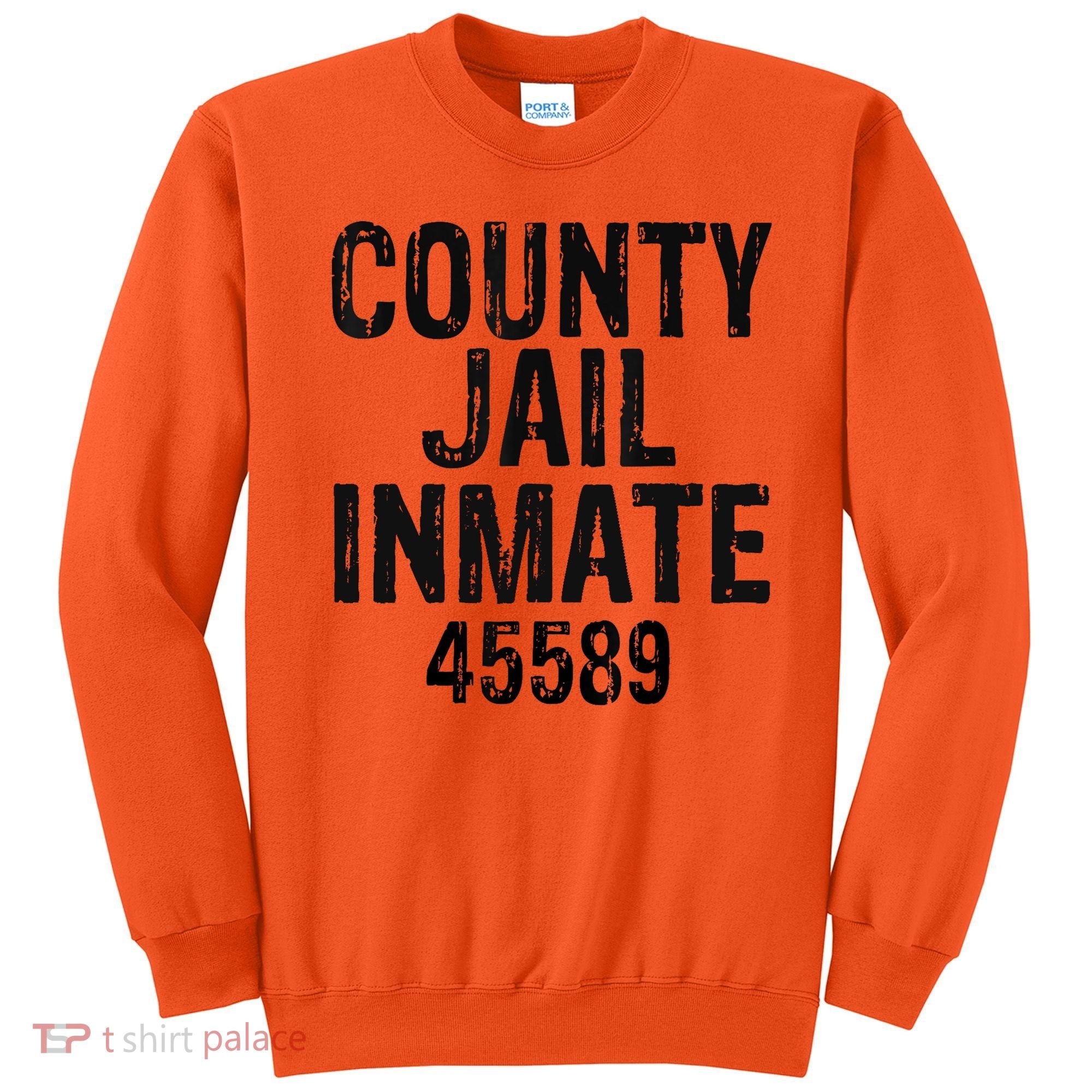 Halloween County Jail Inmate Costume Sweatshirt
