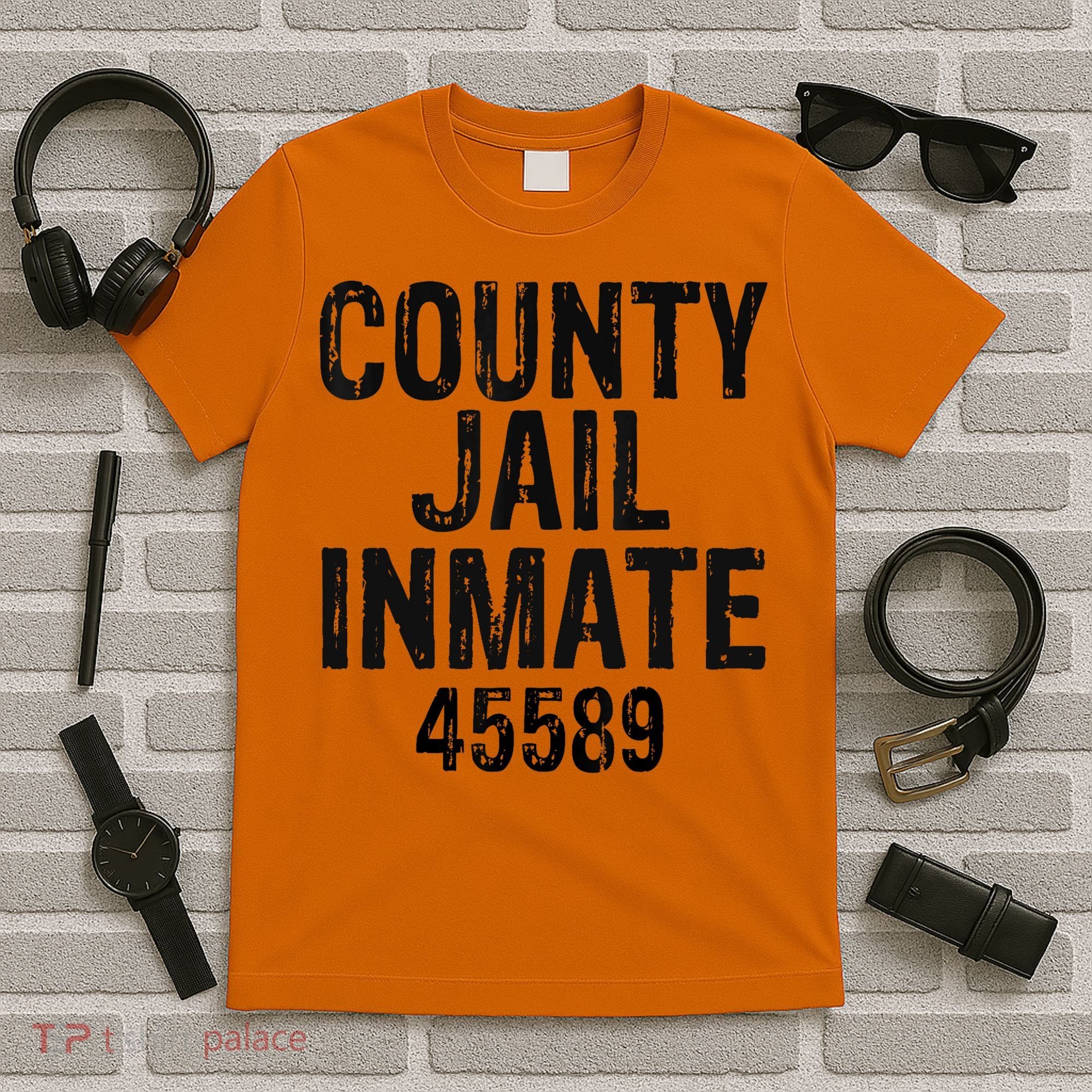 Halloween County Jail Inmate Costume T-Shirt