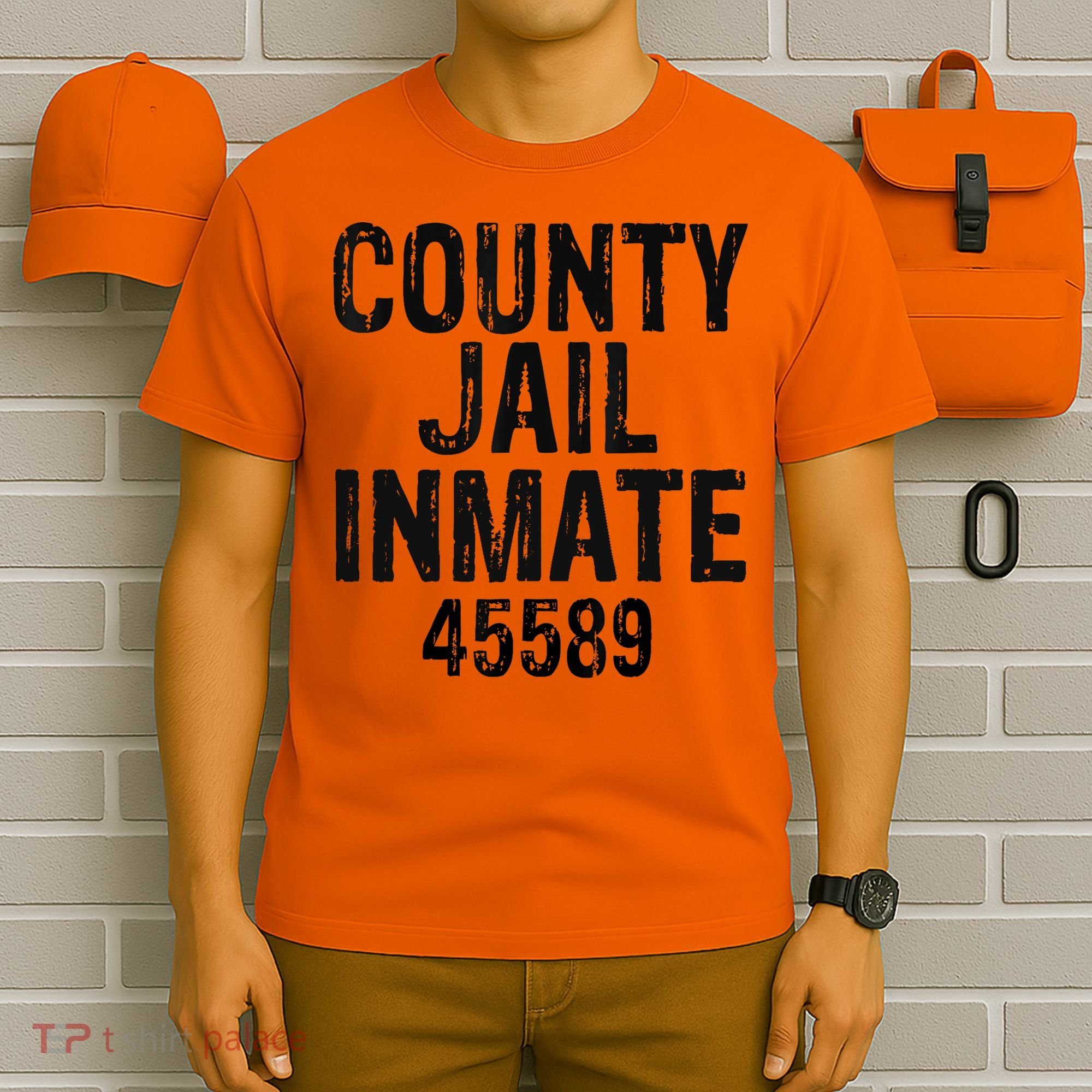 Halloween County Jail Inmate Costume T-Shirt