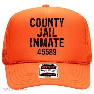 Halloween County Jail Inmate Costume Hat