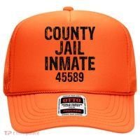 Halloween County Jail Inmate Costume Hat thumb 0