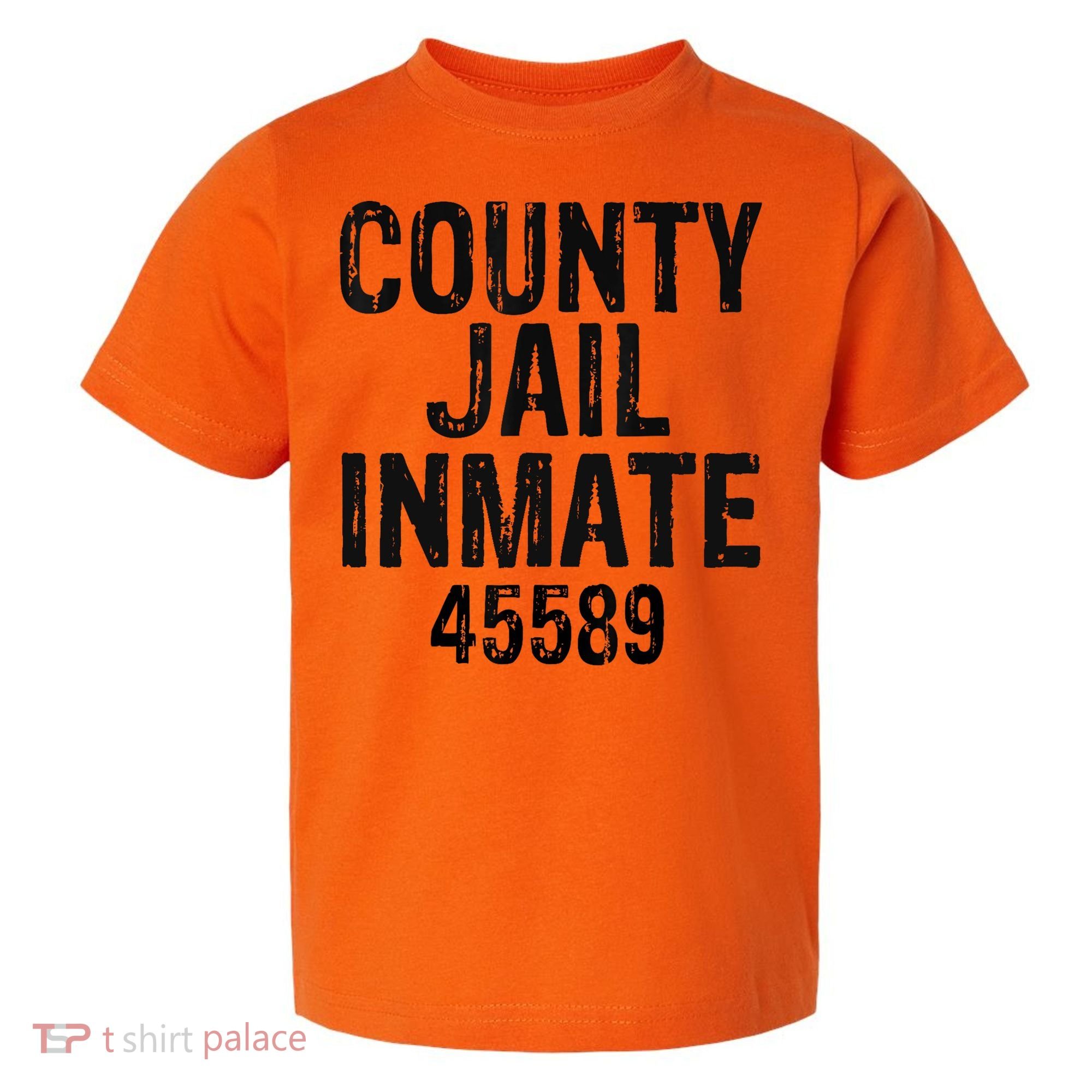 Halloween County Jail Inmate Costume Toddler T-Shirt