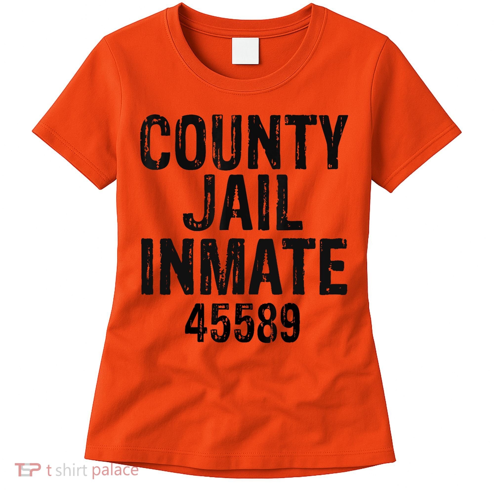 Halloween County Jail Inmate Costume Women's T-Shirt