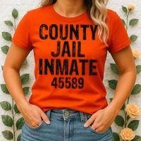 Halloween County Jail Inmate Costume Women's T-Shirt thumb 2