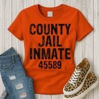 Halloween County Jail Inmate Costume Women's T-Shirt thumb 3