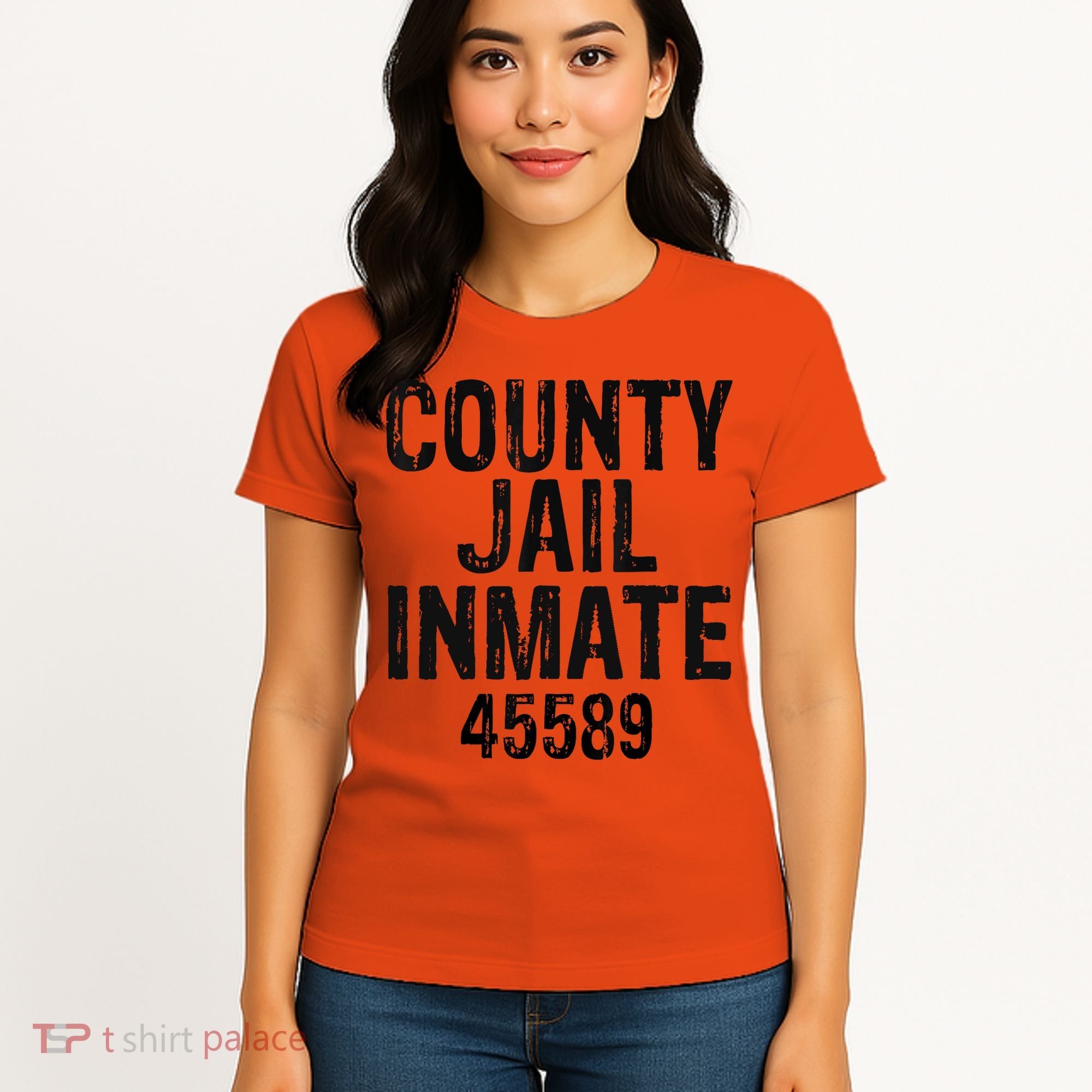 Halloween County Jail Inmate Costume Women's T-Shirt