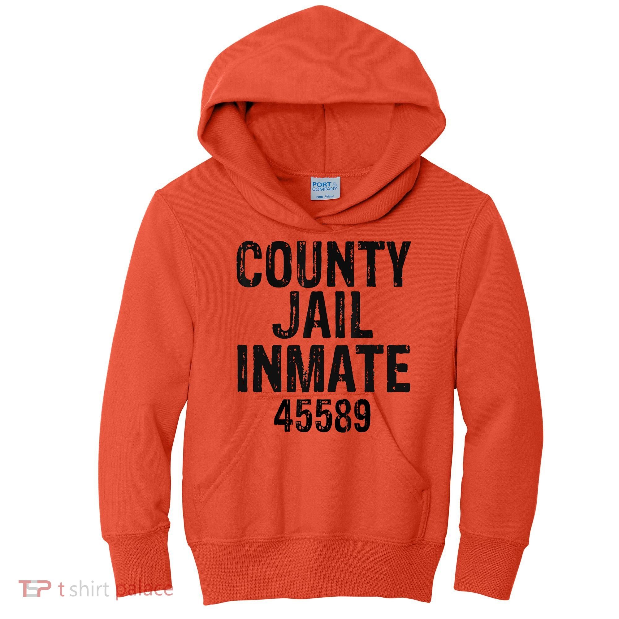 Halloween County Jail Inmate Costume Kids Hoodie