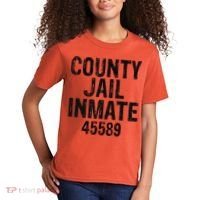 Halloween County Jail Inmate Costume Kids T-Shirt thumb 2