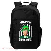 Happy Christmas Joe Biden Funny St Patrick's Day Backpack thumb 0