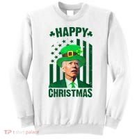 Happy Christmas Joe Biden Funny St Patrick's Day Sweatshirt thumb 0