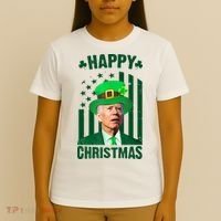 Happy Christmas Joe Biden Funny St Patrick's Day T-Shirt thumb 4