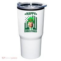Happy Christmas Joe Biden Funny St Patrick's Day Tumbler thumb 0