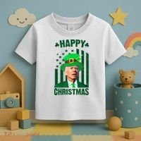 Happy Christmas Joe Biden Funny St Patrick's Day Toddler T-Shirt thumb 3