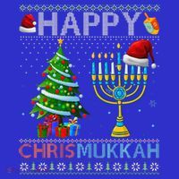 Happy Chrismukkah Jewish Christmas Hanukkah Chanukah T-Shirt thumb 7