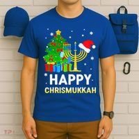 Happy Chrismukkah Jewish Christmas Hanukkah Holiday Chanukah T-Shirt thumb 6
