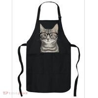 Hipster Cat Kitten Spectacles Eye Glasses Funny Cute Apron thumb 0