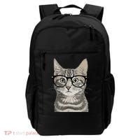 Hipster Cat Kitten Spectacles Eye Glasses Funny Cute Backpack thumb 0