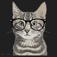Hipster Cat Kitten Spectacles Eye Glasses Funny Cute Beanie thumb 2