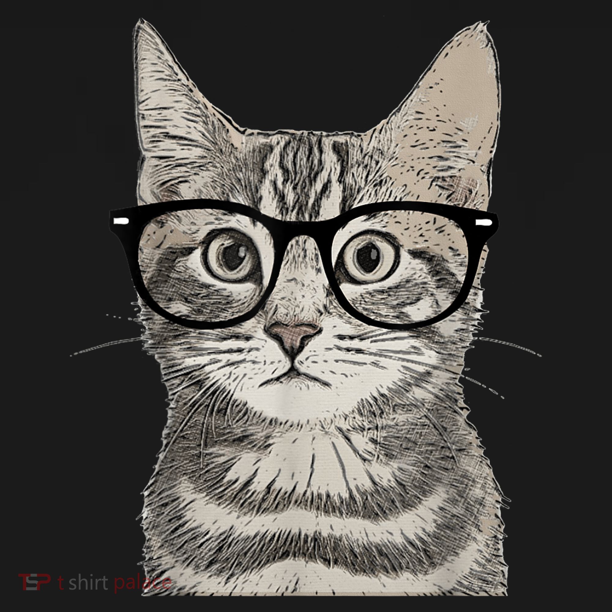 Hipster Cat Kitten Spectacles Eye Glasses Funny Cute Baby Bodysuit