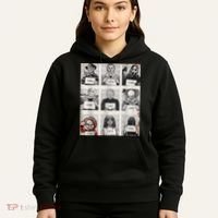 Halloween Creepy Legends Killer Mugshots Horror Fan Hoodie thumb 5
