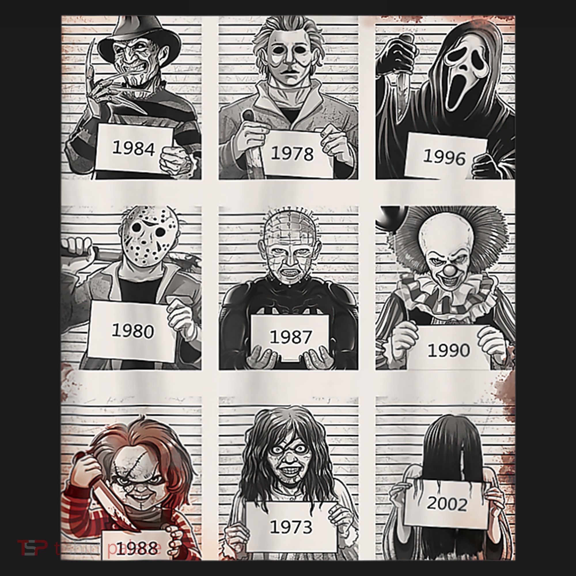 Halloween Creepy Legends Killer Mugshots Horror Fan Sweatshirt