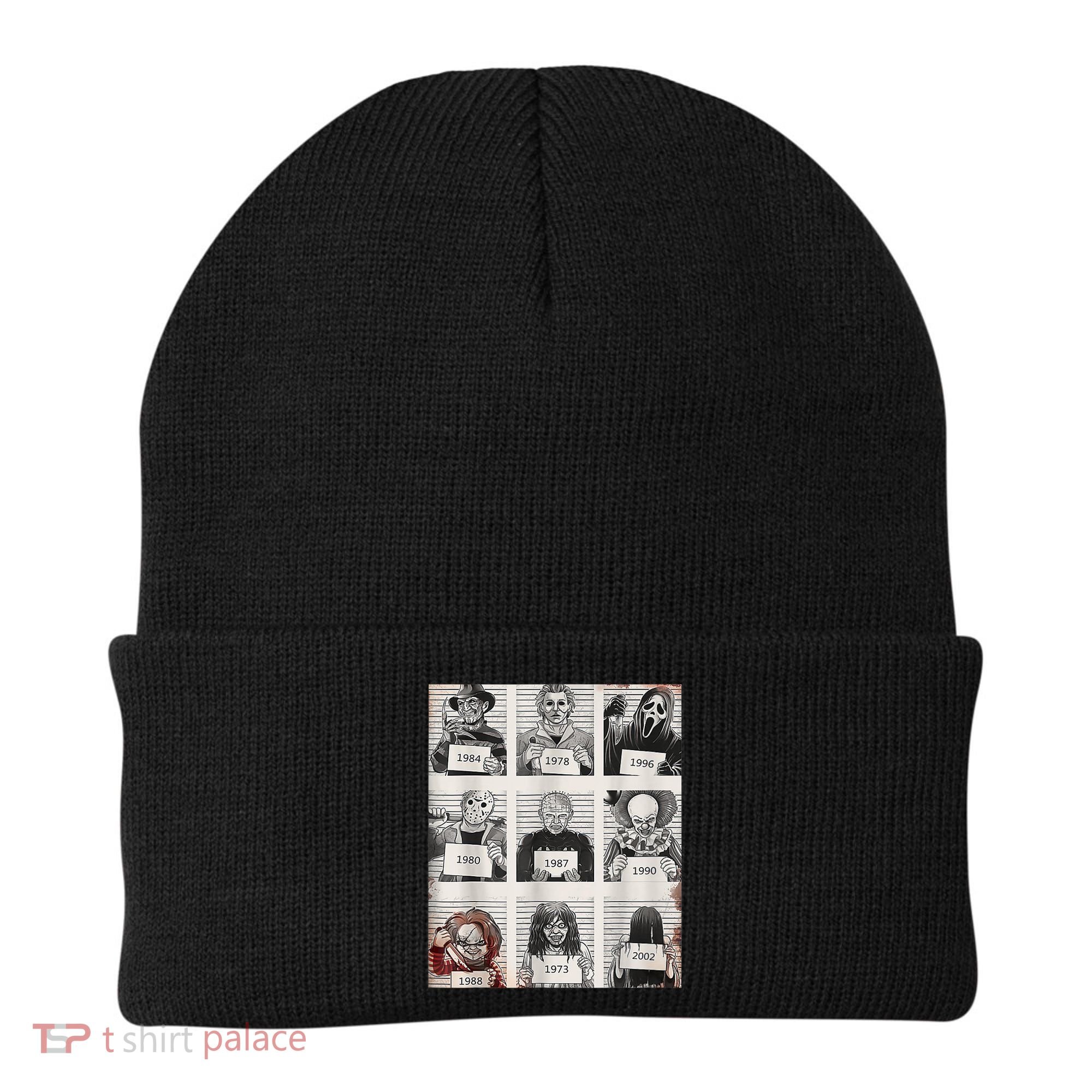 Halloween Creepy Legends Killer Mugshots Horror Fan Beanie