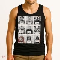 Halloween Creepy Legends Killer Mugshots Horror Fan Tank Top thumb 3