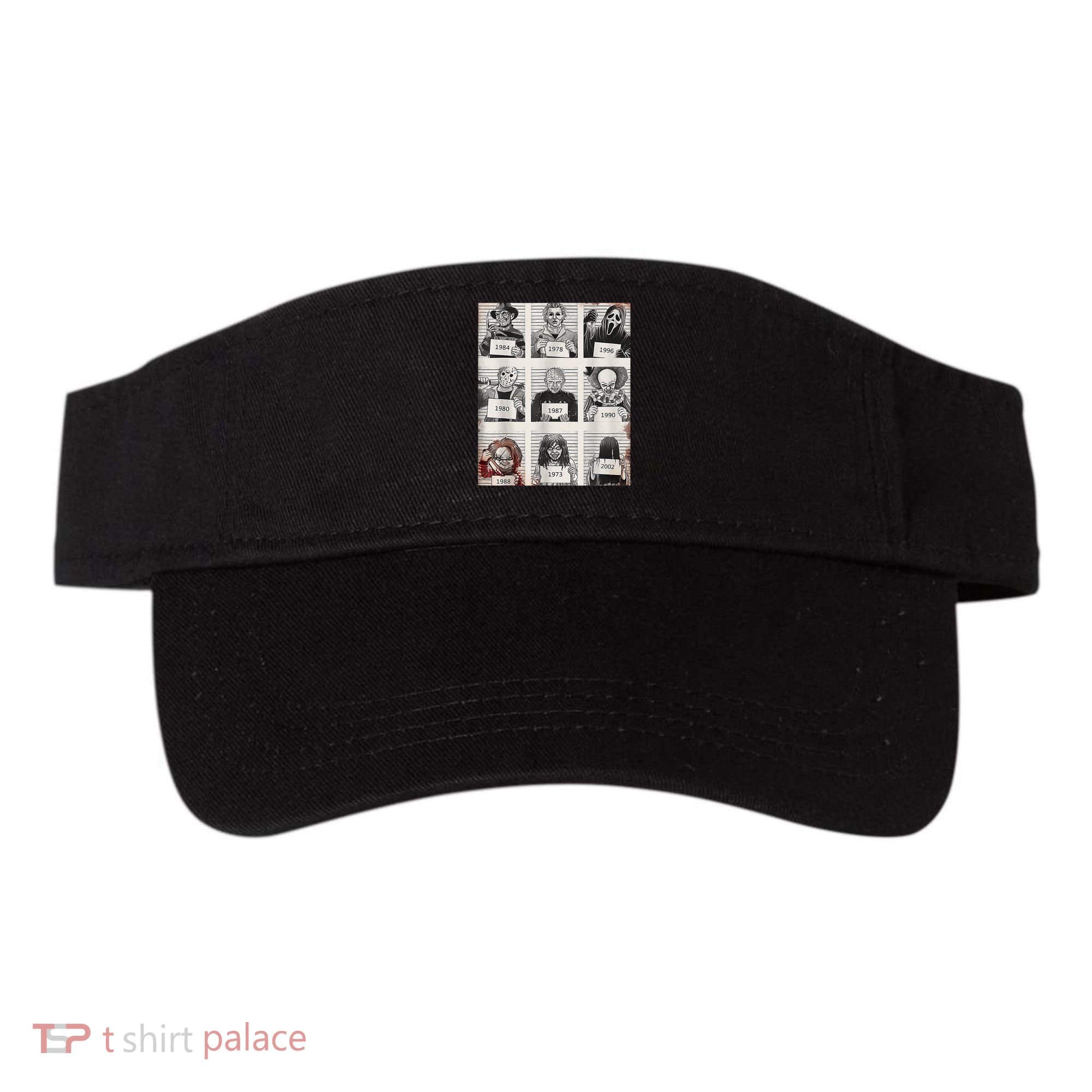 Halloween Creepy Legends Killer Mugshots Horror Fan Visor