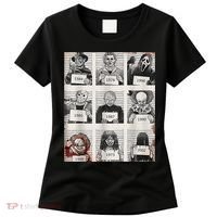 Halloween Creepy Legends Killer Mugshots Horror Fan Women's T-Shirt thumb 0