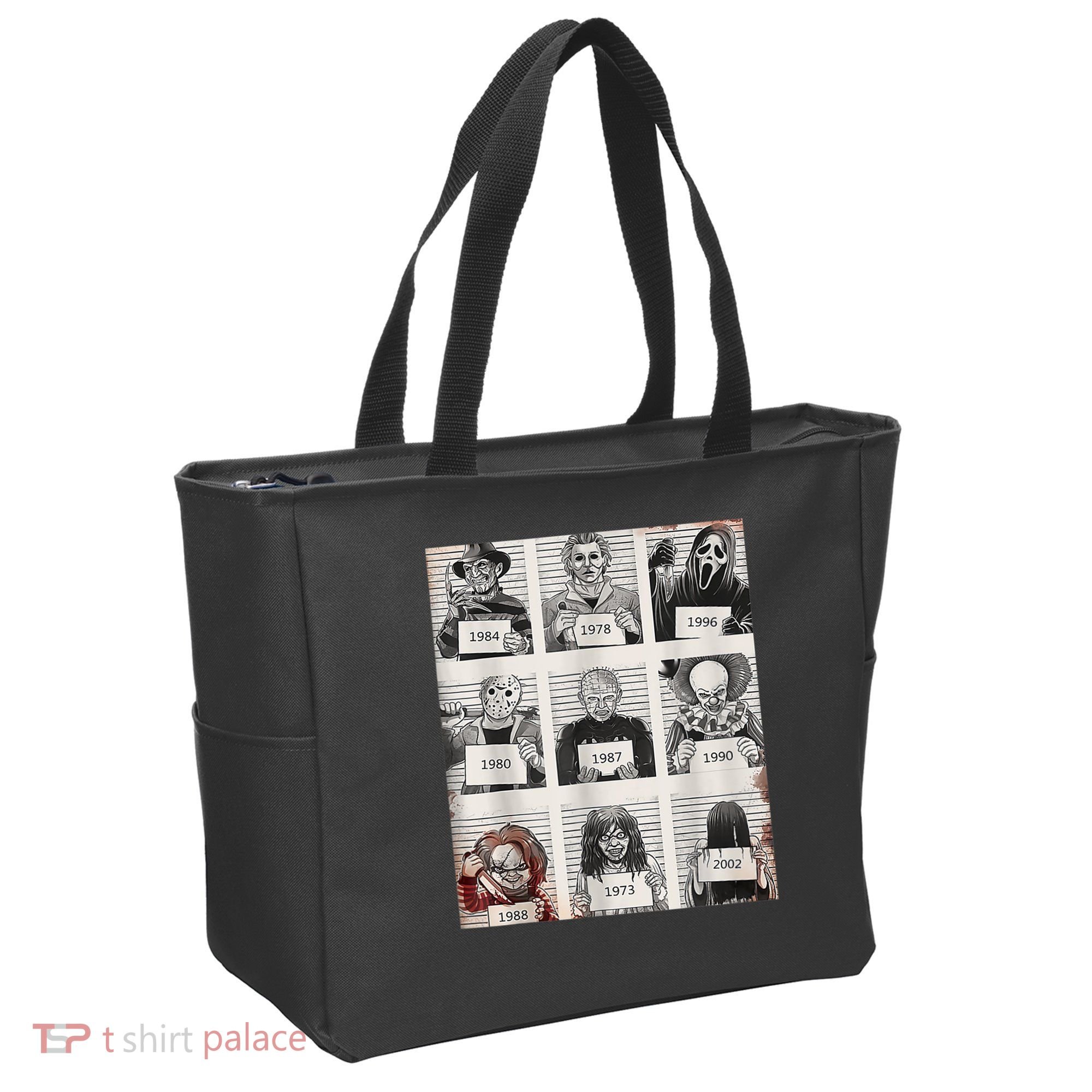 Halloween Creepy Legends Killer Mugshots Horror Fan Tote Bag