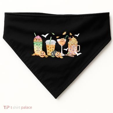 Halloween Coffee Latte Lover USA-Made Doggie Bandana