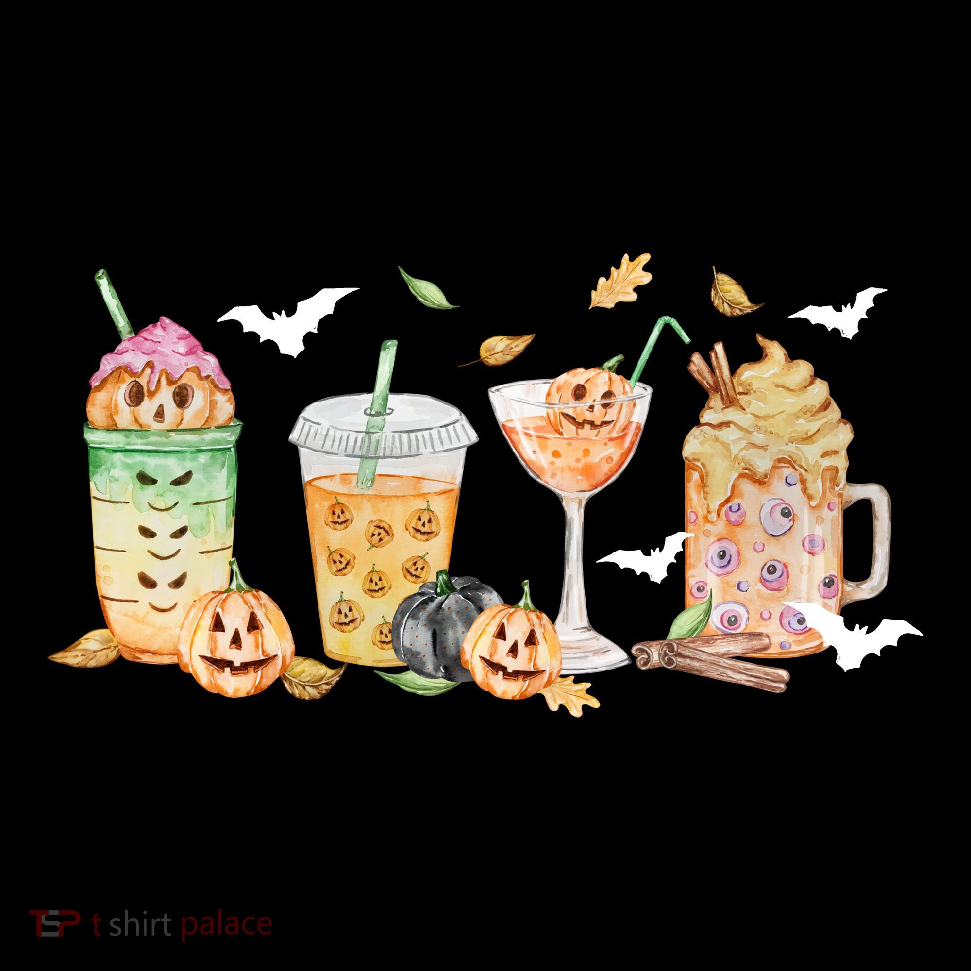 Halloween Coffee Latte Lover USA-Made Doggie Bandana