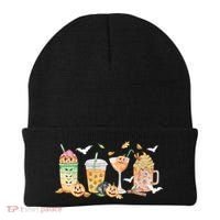 Halloween Coffee Latte Lover Beanie thumb 0