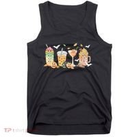 Halloween Coffee Latte Lover Tank Top thumb 0