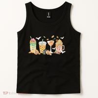 Halloween Coffee Latte Lover Tank Top thumb 2