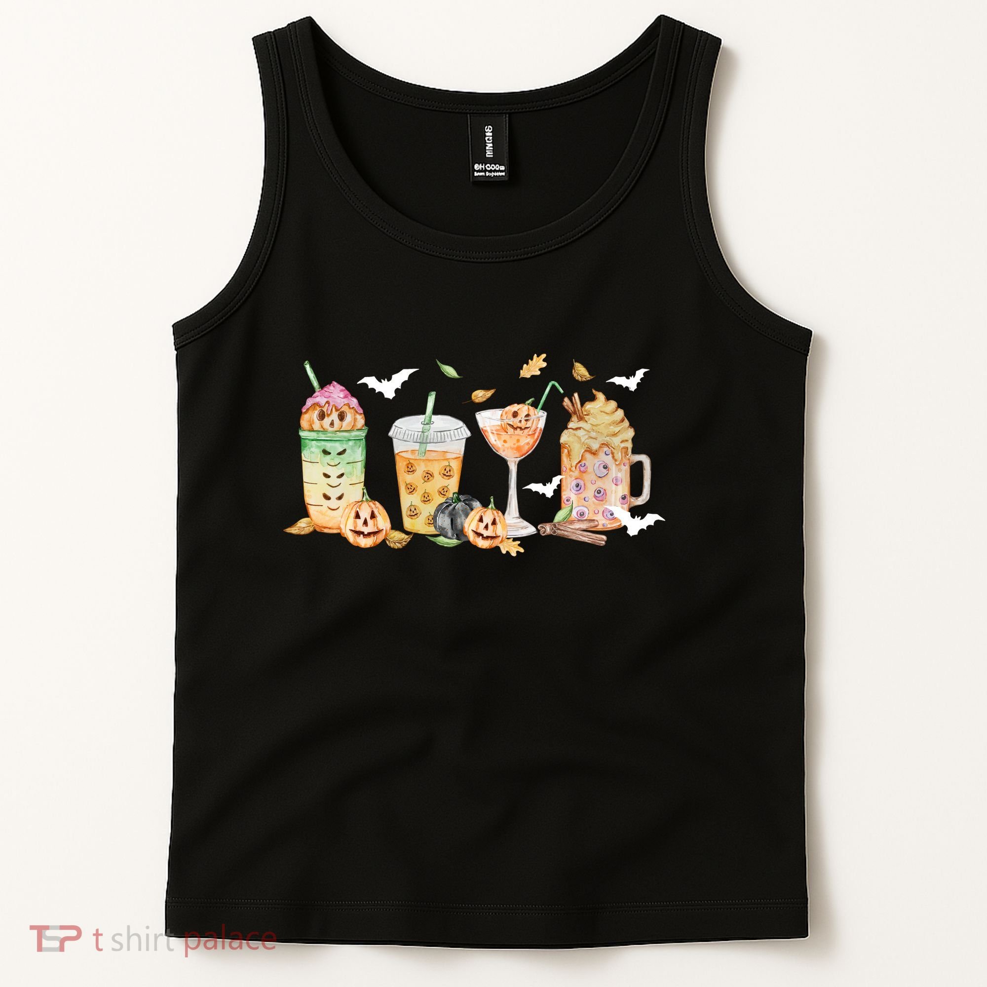 Halloween Coffee Latte Lover Tank Top