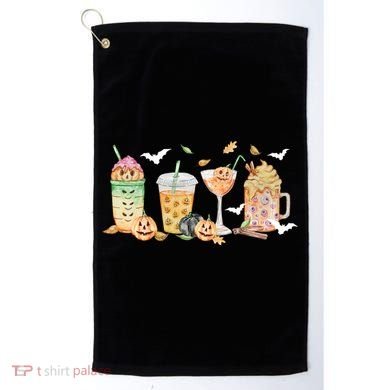 Halloween Coffee Latte Lover Golf Towel