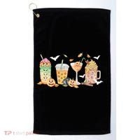 Halloween Coffee Latte Lover Golf Towel thumb 0