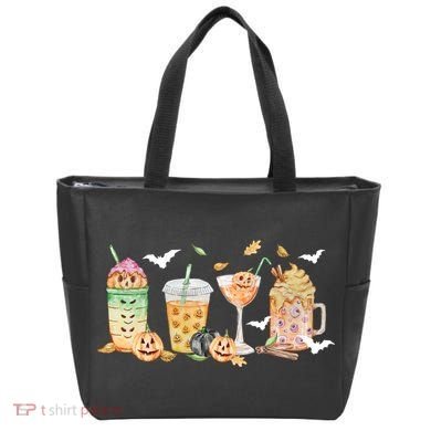 Halloween Coffee Latte Lover Tote Bag