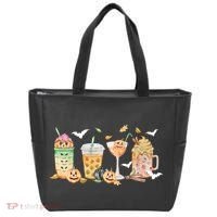 Halloween Coffee Latte Lover Tote Bag thumb 0